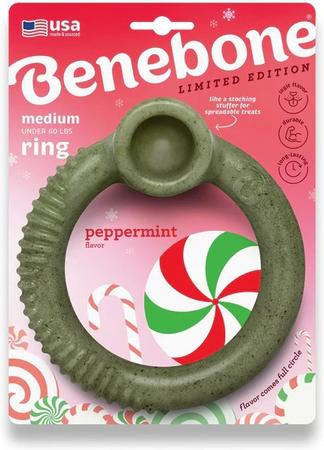 Benebone Peppermint Ring Dog Chew Toy