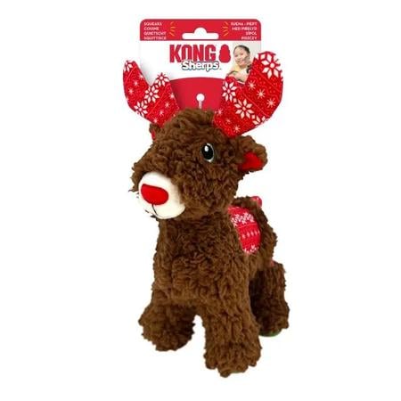 Kong Holiday Sherps Reindeer Medium Dog Toy