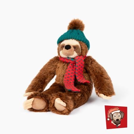 Fluff & Tuff Eddie Sloth Plush Dog Toy