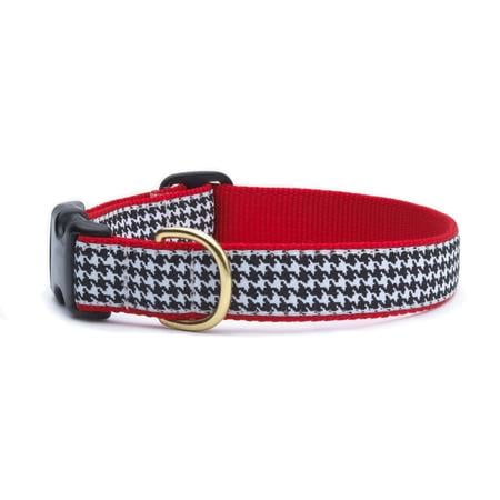 UpCountry Classic Black Houndstooth Dog Collar