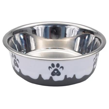 Maslow Design Series Dog Bowl - Grey Paw