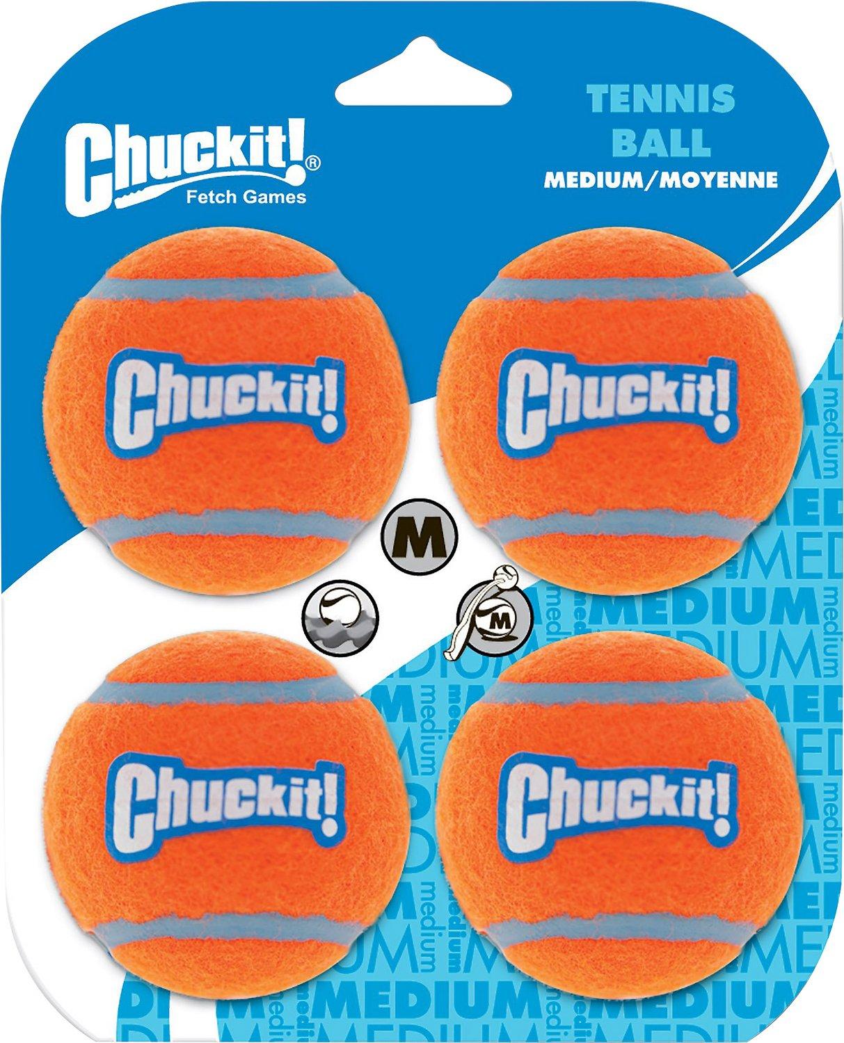  Chuck- It! Tennis Ball - Medium 4 Pack
