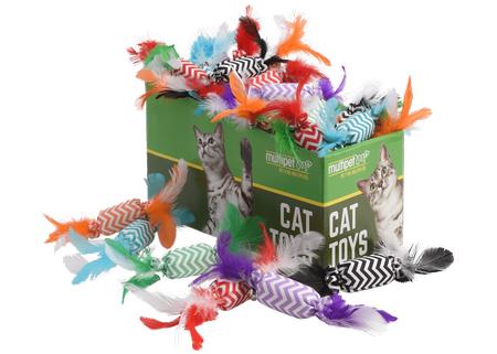 Multipet Candy Crackle with Feathers Cat Toy