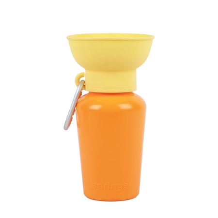 Springer Flip Dog Travel Water Bottle - Mango/Lemon