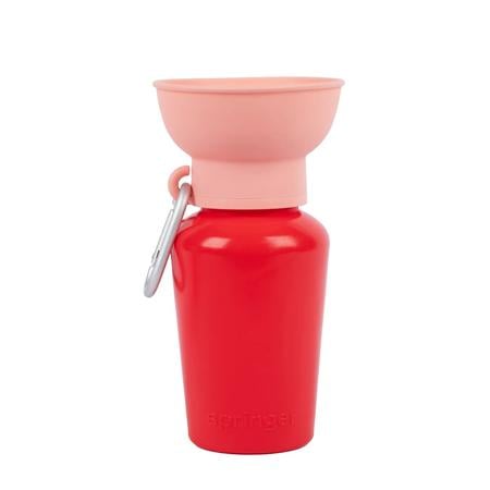 Springer Flip Dog Travel Water Bottle - Strawberry/Guava