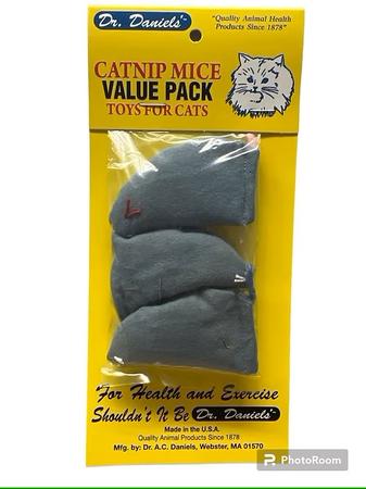 Dr. Daniel's Catnip Mice Toy 3 Pack