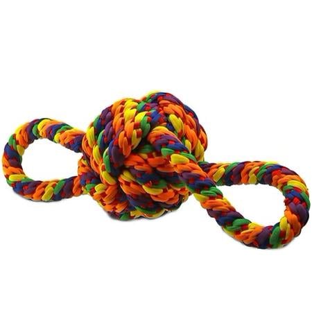 PetSport Kaleidoscope Rope Double Handle Knot Ball 14