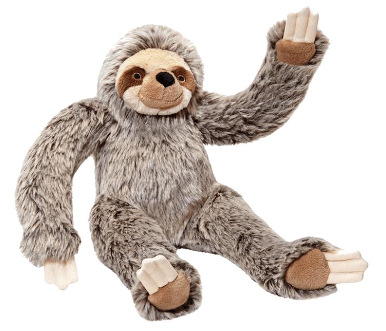 Fluff Tuff Tico Sloth Dog Toy