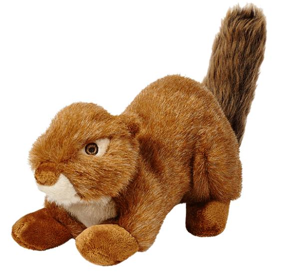  Fluff & Tuff Red Squirrel Squeakerless Dog Toy