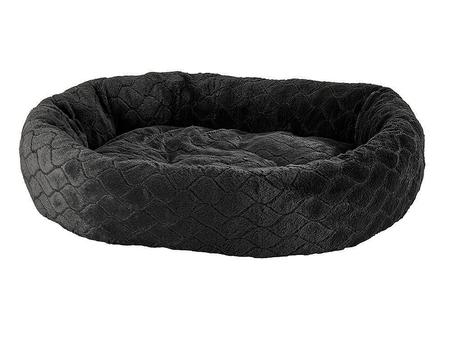 Sleep Zone Diamond Cut Lounger Dog Bed - Black