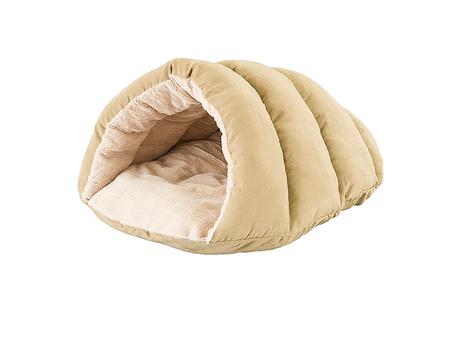 Sleep Zone Cuddle Cave Dog Bed - Tan
