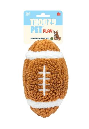 ThoozyPet Football Plush Dog Toy 6.5