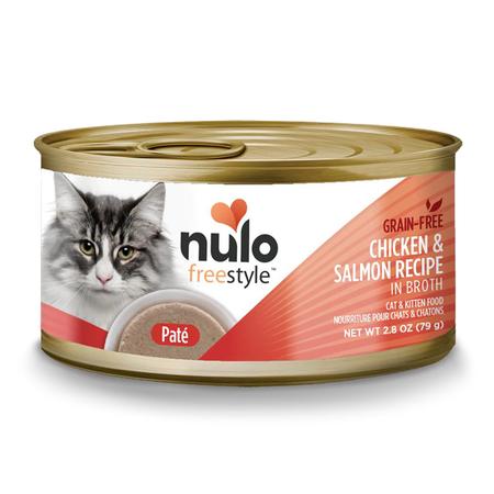 Nulo Freestyle Cat & Kitten Chicken & Salmon in Broth Recipe Canned Cat Food