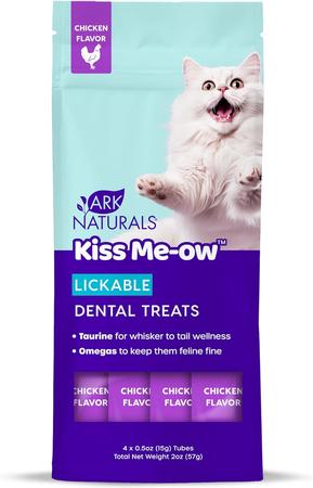 Ark Naturals Kiss Me-ow Licakable Dental Treats - Chicken
