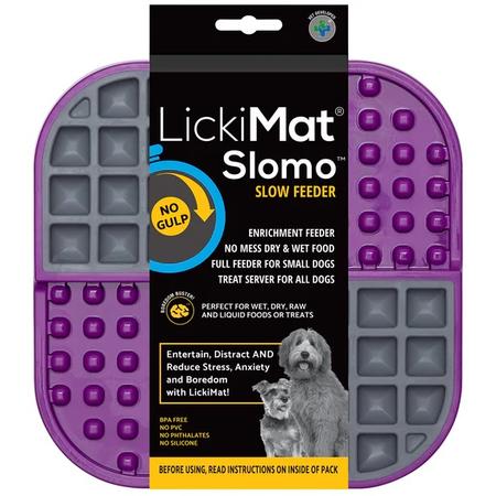 LickiMat Slomo Slow Feeder for Dogs - Purple