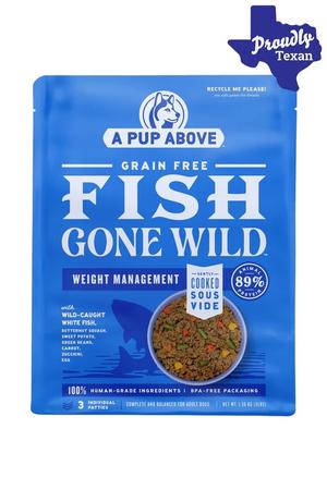 A Pup Above Fish Gone Wild