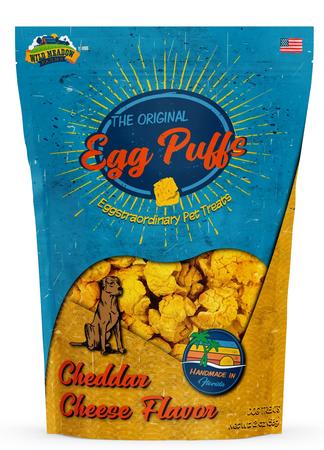 Wild Meadow Farms Egg Puffs Cheddar Cheese Flavor Dog Treats