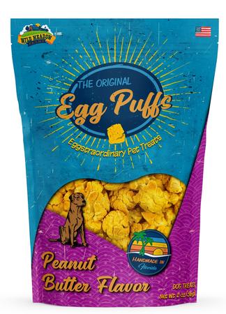Wild Meadow Farms Egg Puffs Peanut Butter Flavor Dog Treats