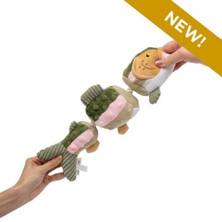 Tall Tails Jointed Trout w/Squeaker Dog Toy