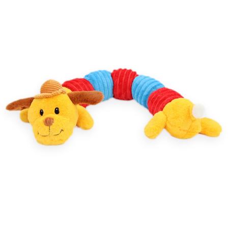 Patchwork Pet Dogapillar plush dog toy 35in