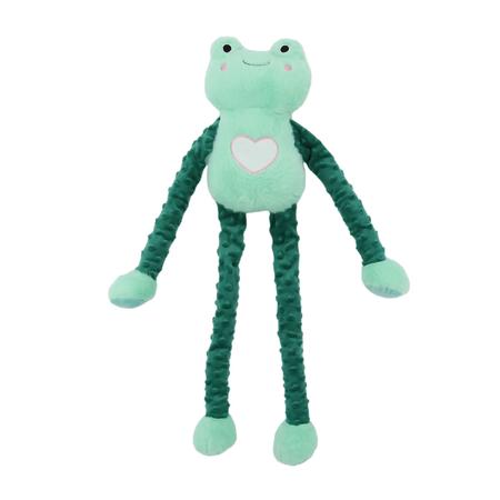 Patchwork Pet Fiona Frog plush dog toy 