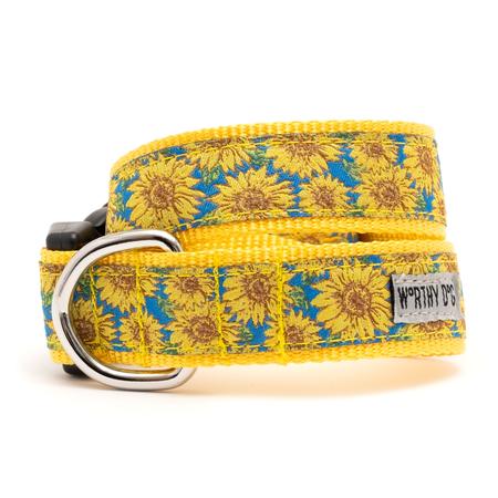 Worthy Dog Fall Sunflower Dog Collar