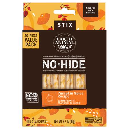 Earth Animal No-Hide Pumpkin Sticks 20pk