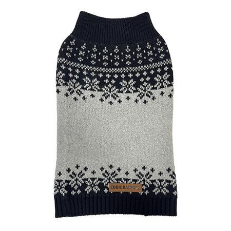Eddie Bauer Whitman Fair Isle Sweater - Grey/Black
